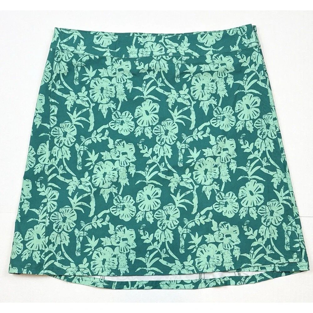 Ripskirt Hawaii M Skirt Floral Green Travel Beach Resort Cover-Up Length 2